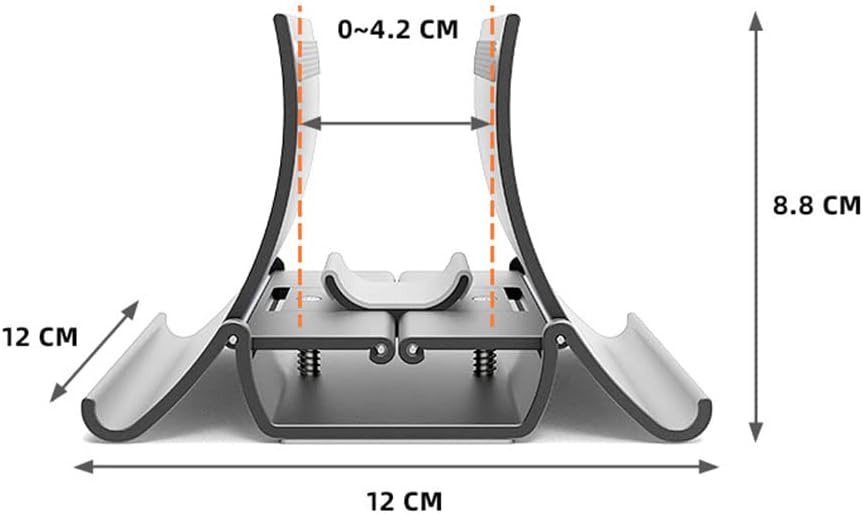 Gravity Vertical Laptop Holder Notebook Stand Adjustable Auto Shrink Width Gaming Laptop Bracket for All Laptop Models